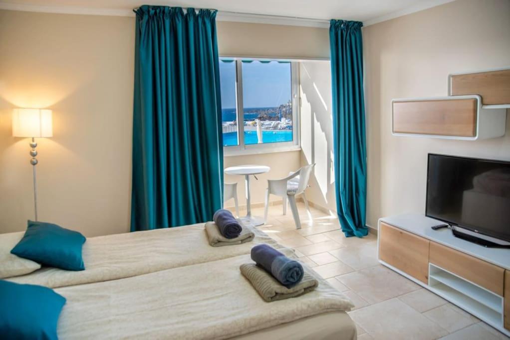 First Line Ocean View Studio Puerto de Santiago  Kültér fotó